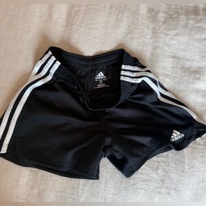 Adidas Kids Black and White Athletic Shorts